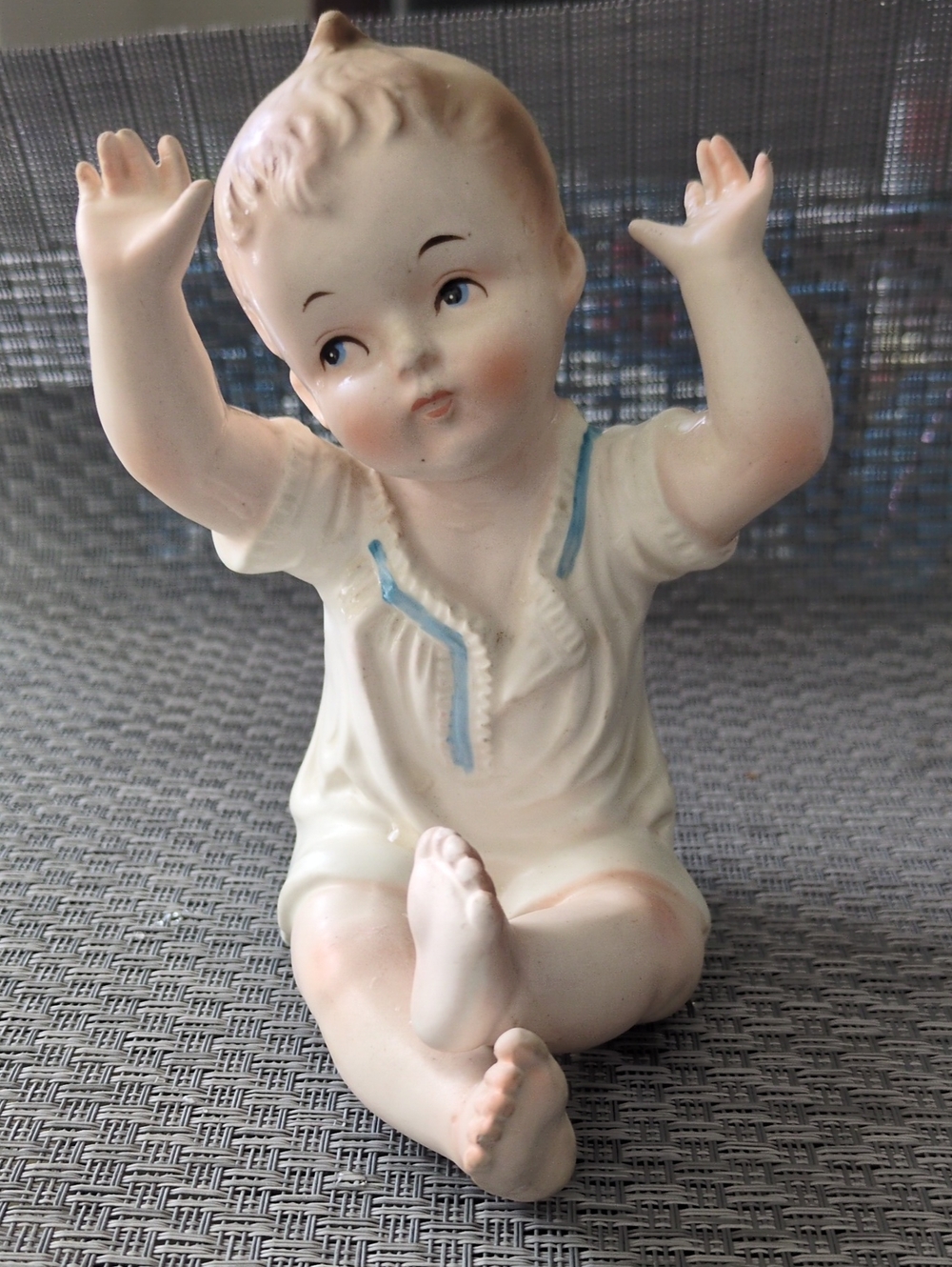 Bisque "Piano Baby" Arnart 1950 Figurine #U5649/ Japan